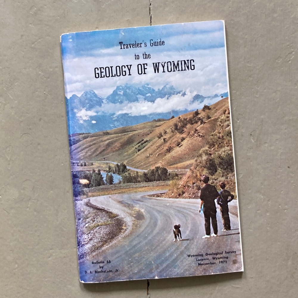 Signed 1971 Traveler’s Guide to the Geology of Wyoming Rocky Mountains Nature